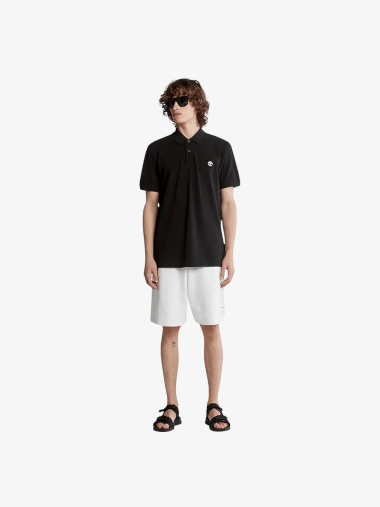 Timberland Millers River Piqué Black Polo Shirt for Men - Comfortable & Stylish Casual Wear for Outdoor Activities & Daily Use