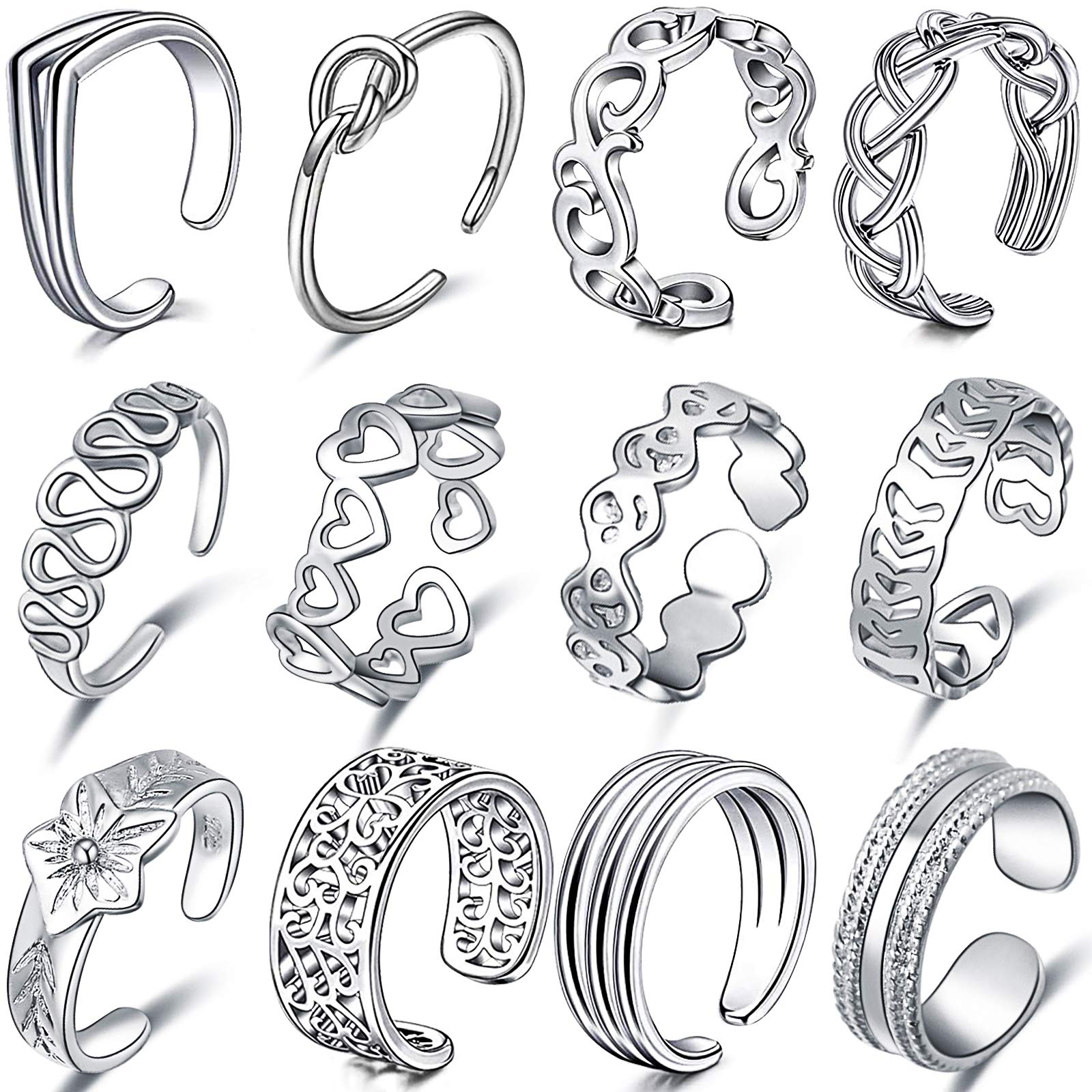 Adjustable Gold Toe Rings for Women and Teen Girls - Open Design for Comfort - Perfect for Beach, Summer, and Pedicure Occasions