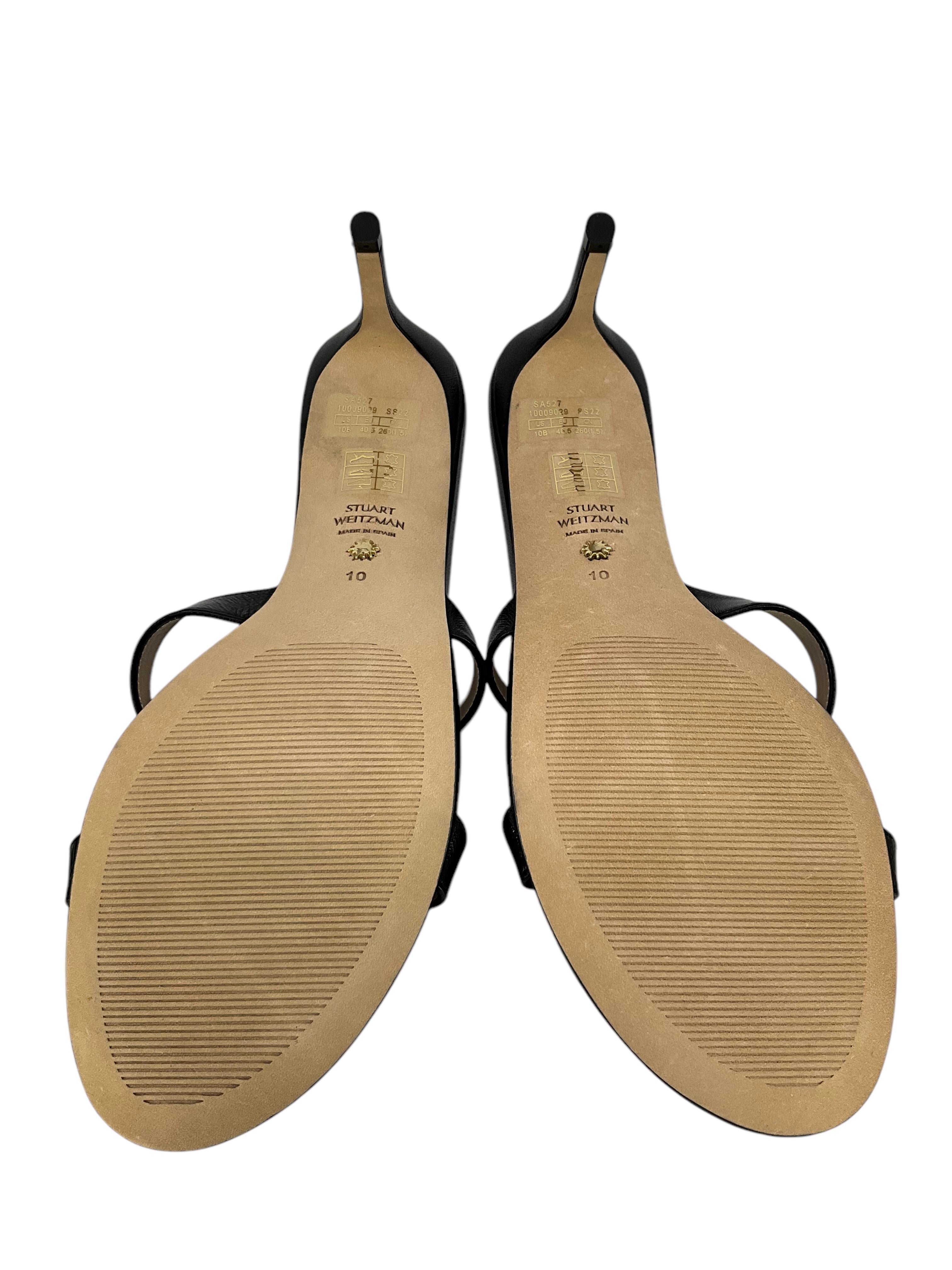STUART WEITZMAN Soiree Sleek 75 Sandals for Women Size 10 | Elegant High Heel Dress Sandals for Weddings, Parties & Evening Events
