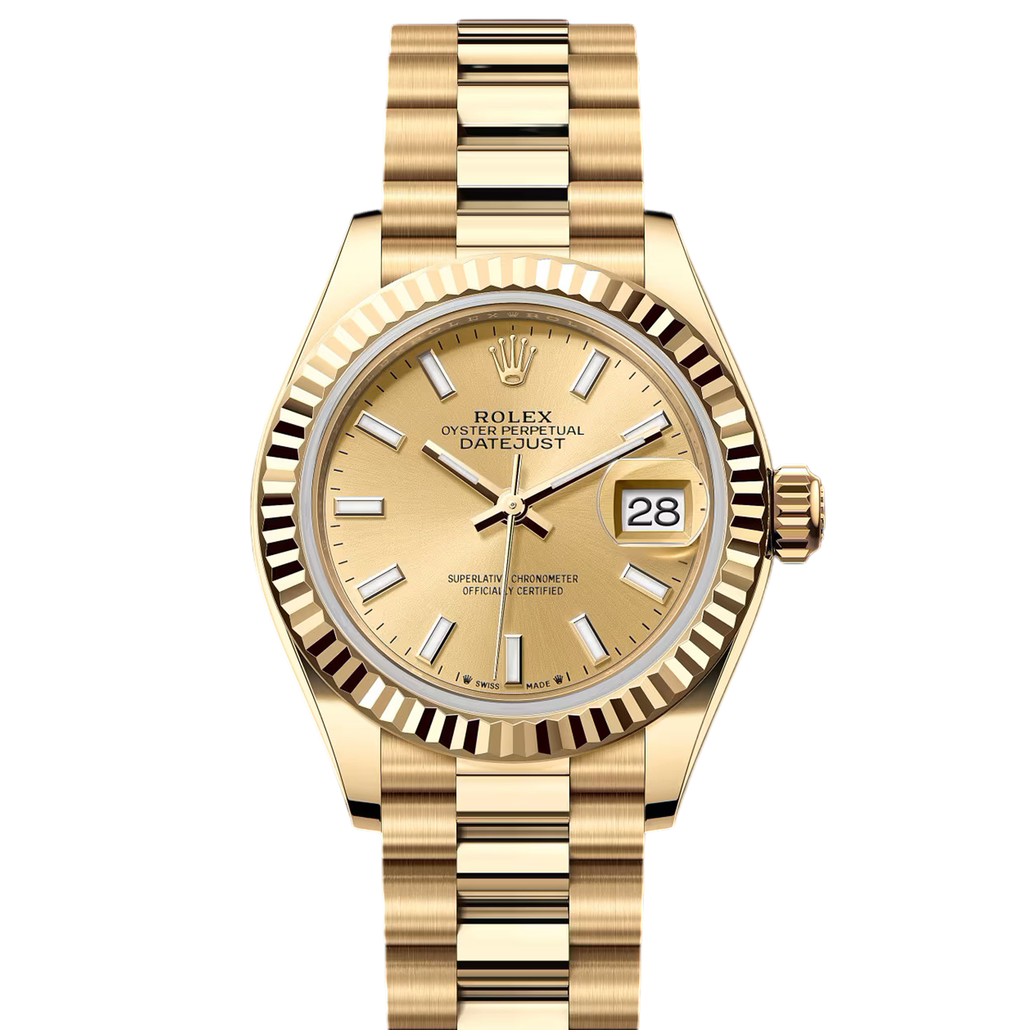 Rolex Datejust 279178 Champagne Dial 18K Yellow Gold Ladies Watch - Perfect for Luxury Gifts & Special Occasions