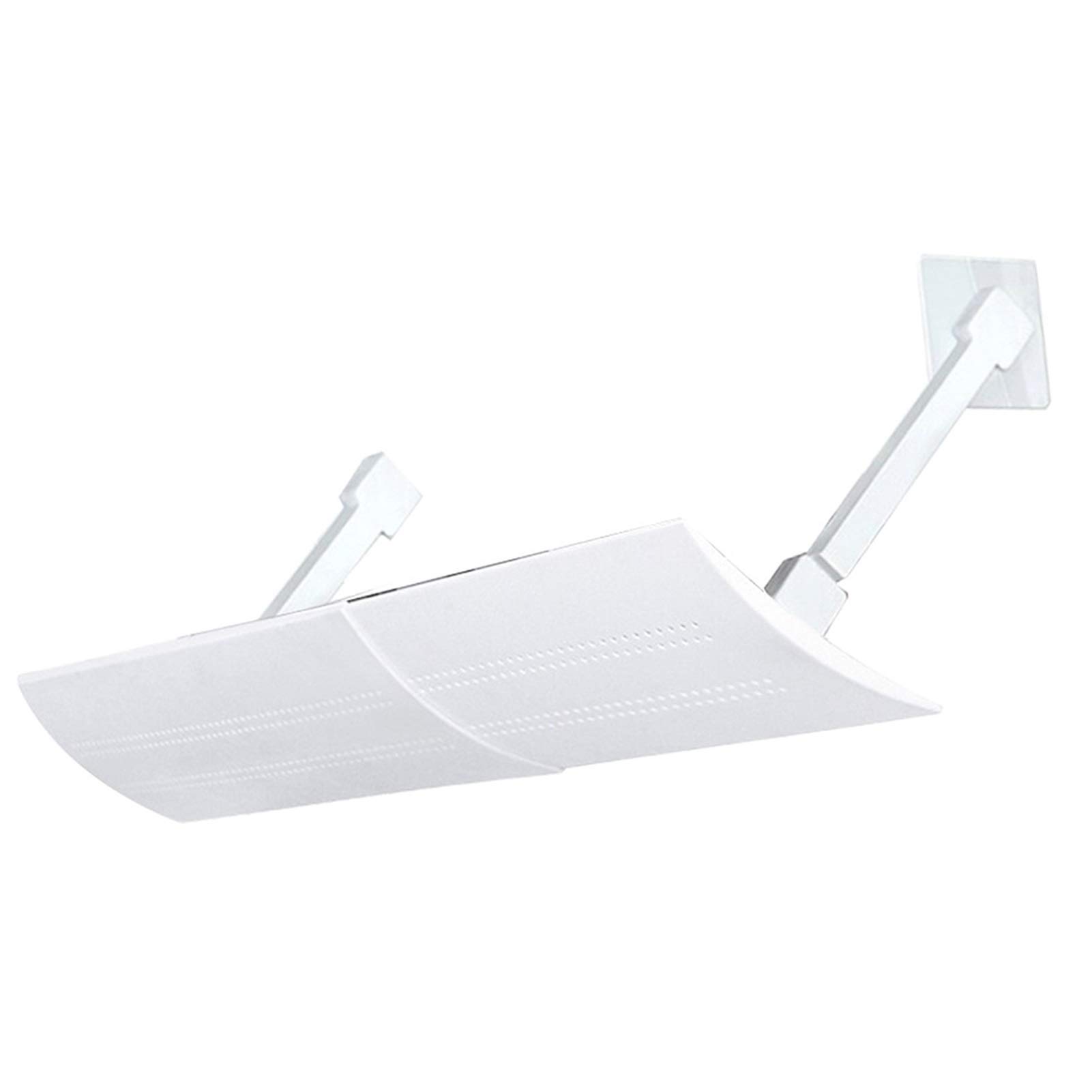 Adjustable PVC Retractable Air Conditioner Cover - Wind Deflector & Baffle for Cold Air Control (with Hole) - Perfect for Home, Office & Window AC Units to Direct Airflow & Improve Efficiency