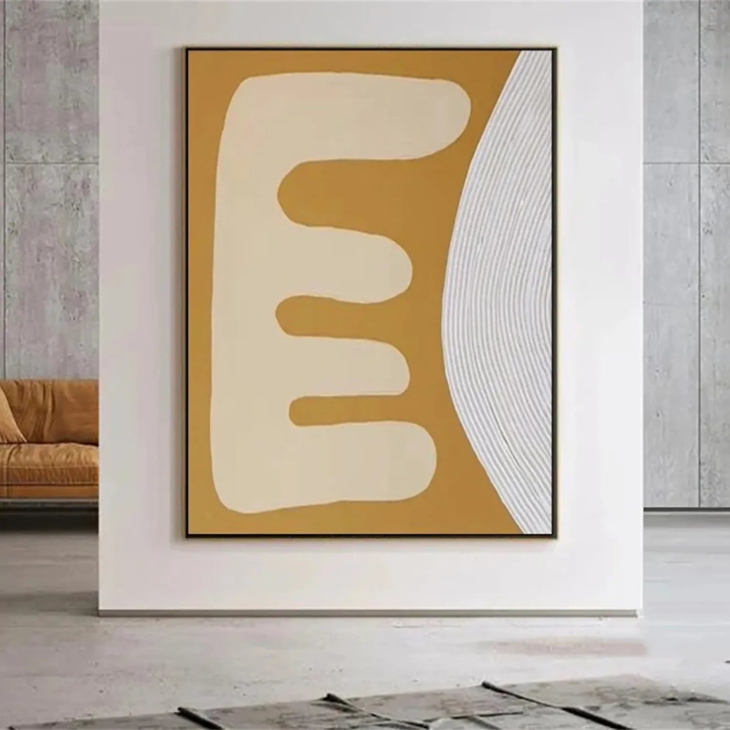 Abstract Painting #AB 200 - Modern Wall Art for Living Room, Bedroom & Office Decor | Large Canvas Artwork for Home & Commercial Spaces