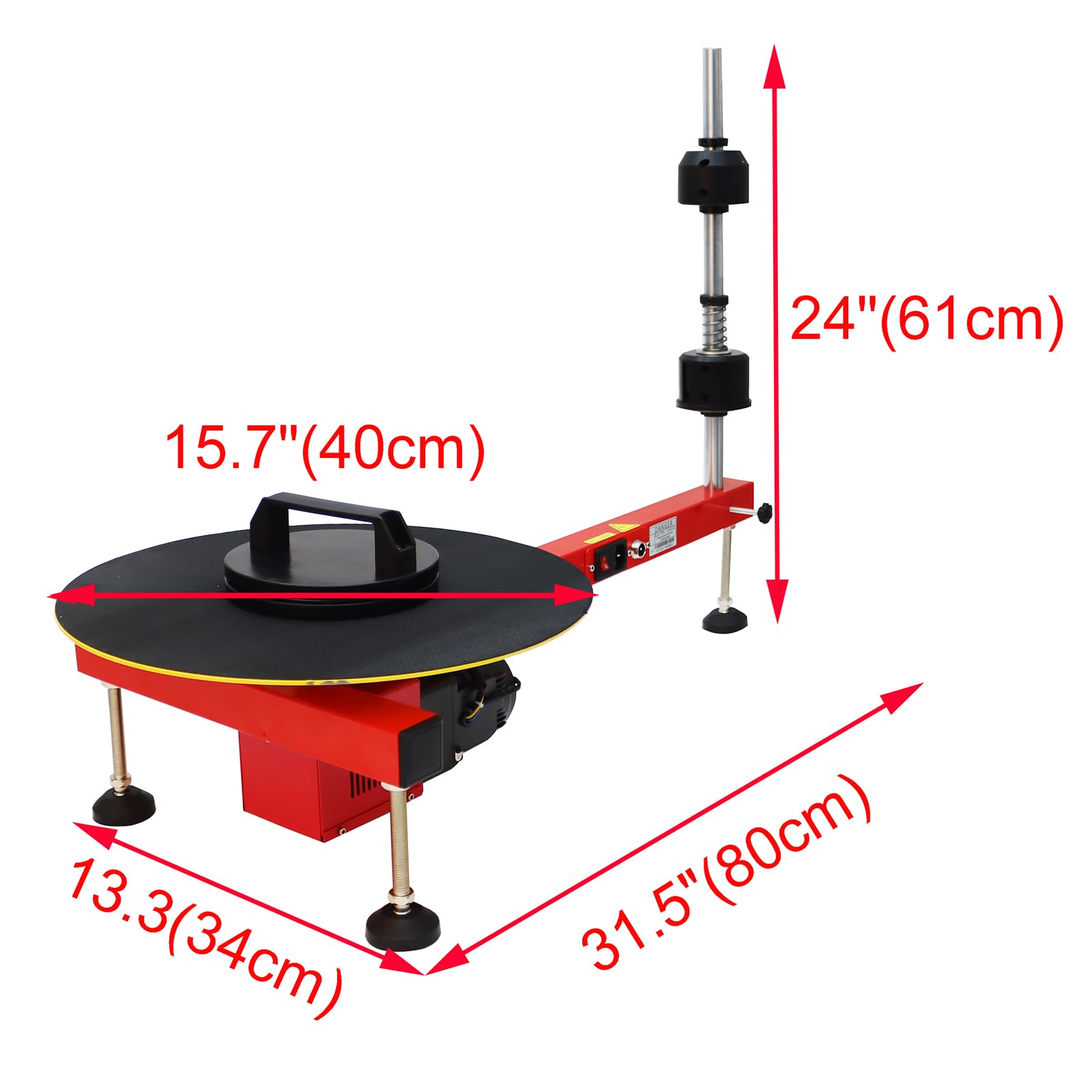 INTSUPERMAI Electric Pallet Stretch Wrapping Machine - 220V Industrial Film Dispenser for Secure Packaging | Ideal for Warehouse, Logistics & Shipping