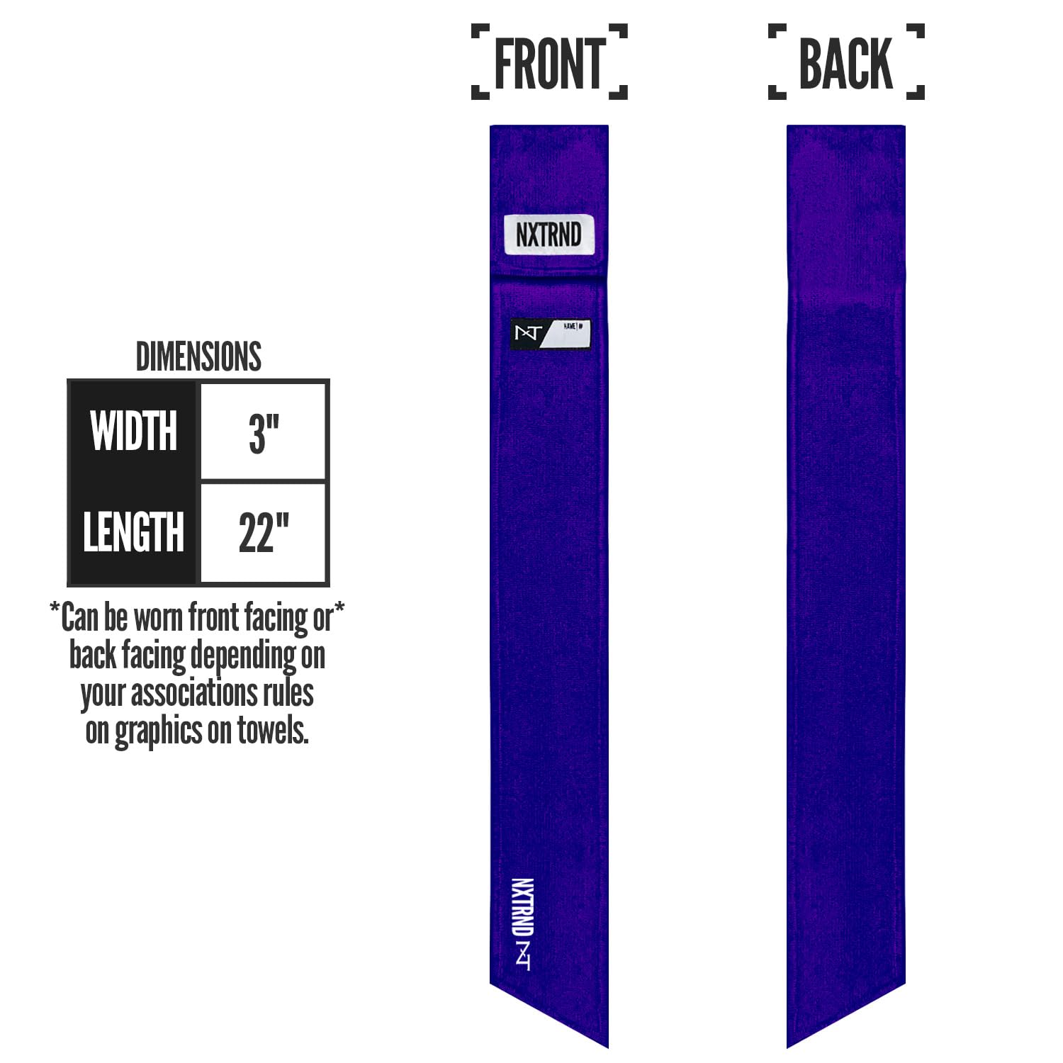 Nxtrnd Ultra-Thin Quick-Dry Sports Towel for Football Players - Lightweight, Absorbent & Durable Football Accessory (Purple) - Perfect for Training, Games & Outdoor Activities