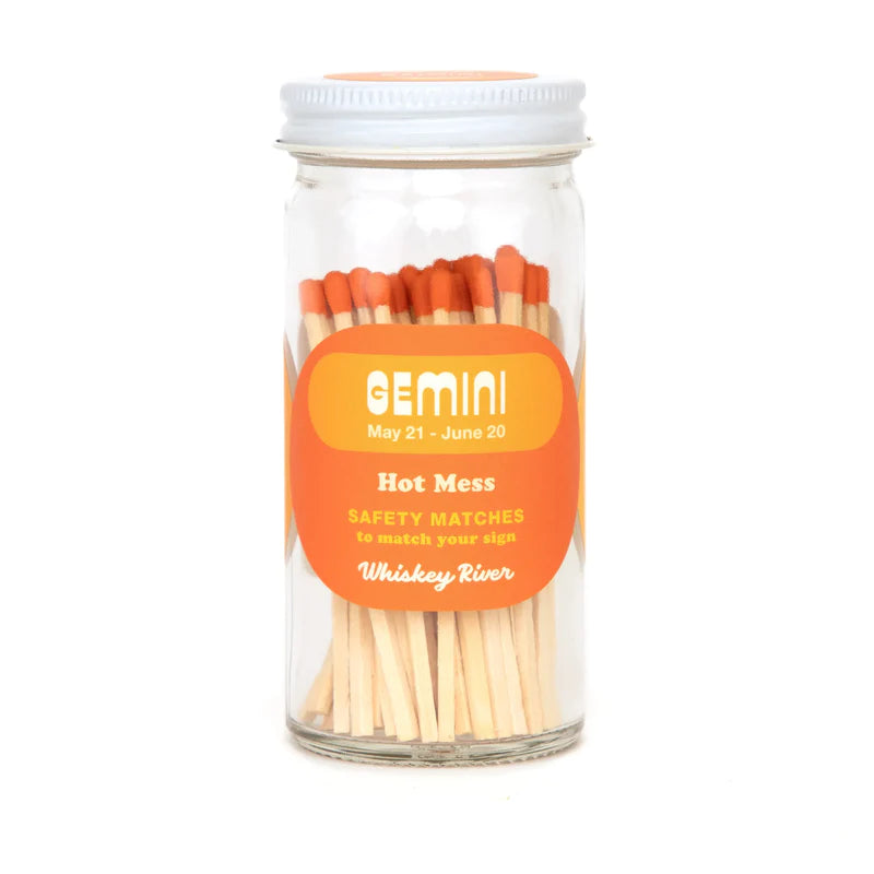 Premium Gemini Safety Matches in Bottle - Long-Lasting & Windproof Matches for Camping, Hiking, and Emergency Survival Kits