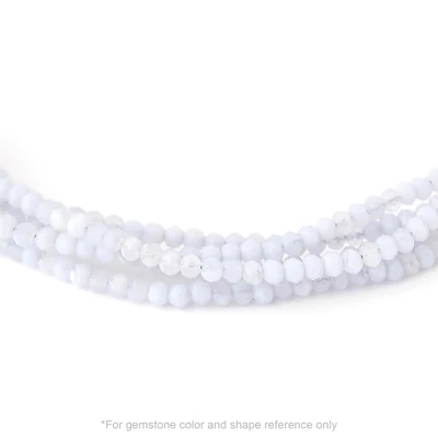 Gemstone Mini Hammered Disc Station Necklace - Dainty Wrap Necklace for Women - Perfect for Layering, Everyday Wear & Gift Giving