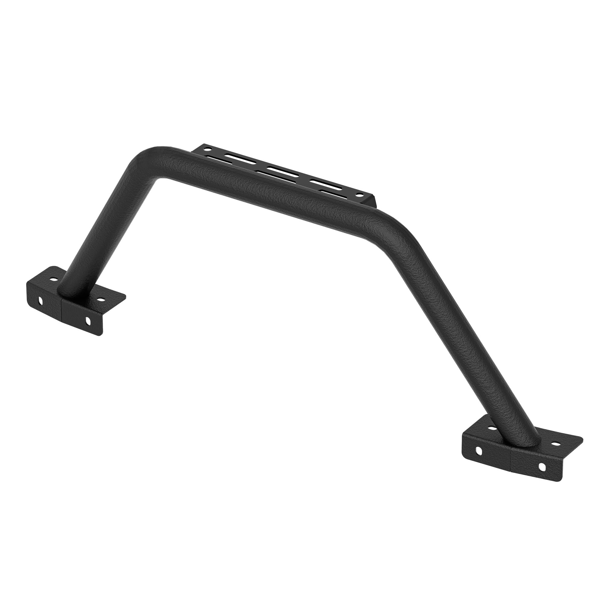 Heavy Duty Bull Bar Grille Guard with LED Light Mount for 2021-2024 Ford Bronco 2/4 Door | Compatible with Modular Steel Front Bumper | Off-Road Bumper Rack Push Bar | Black Powder Coated | Perfect for Rock Crawling & Trail Adventures
