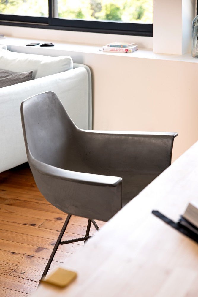 Hauteville Armchair by Lyon Beton - Modern Lounge Chair for Living Room, Office & Reading Nook - Durable & Stylish Accent Furniture