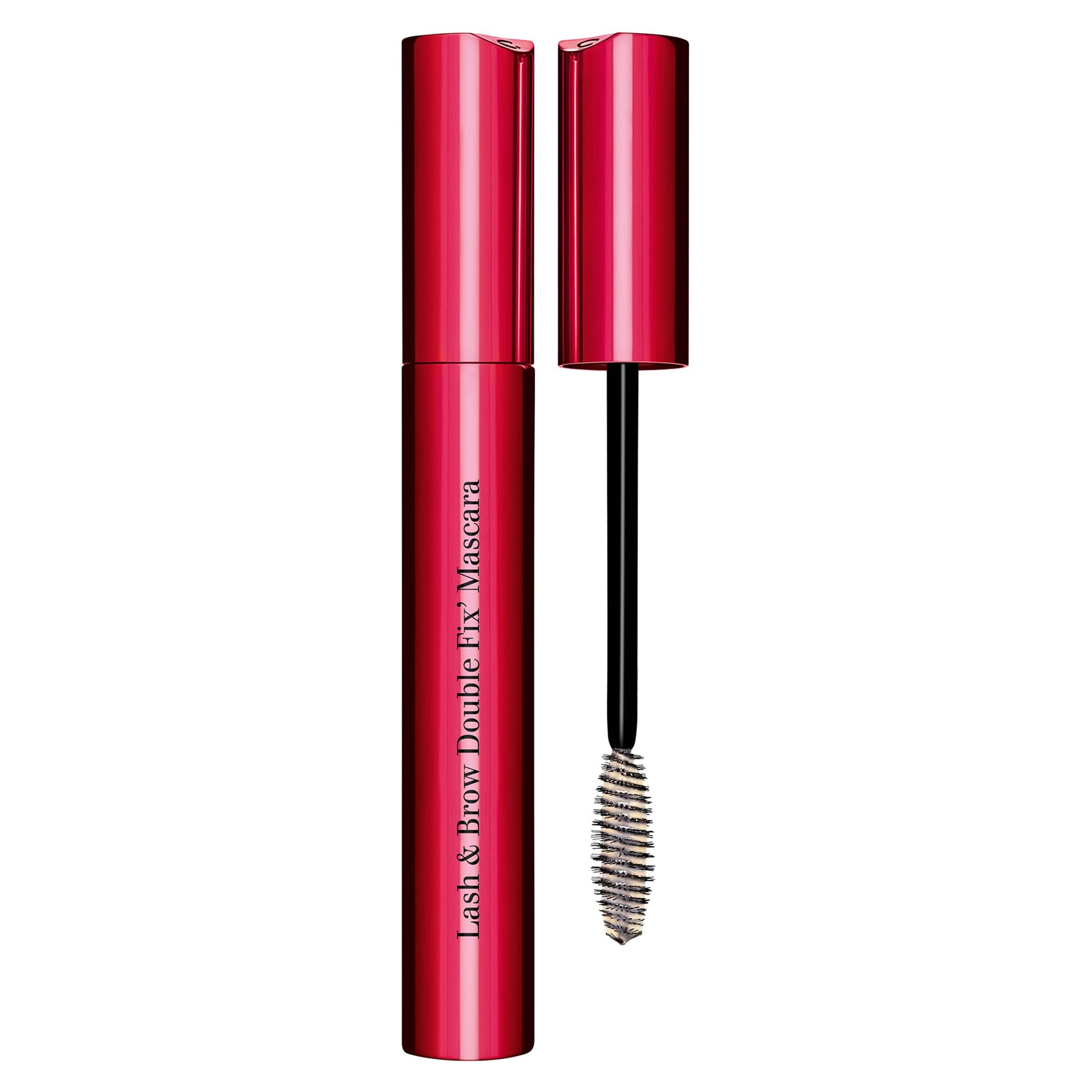 Clarins Lash & Brow Double Fix Mascara - Waterproof 2-in-1 Mascara for Lashes & Brows | 12 Hour Hold | Nourishes & Protects | Smudgeproof & Sweatproof | 0.2 Oz | Perfect for Gym, Swimming & All-Day Wear