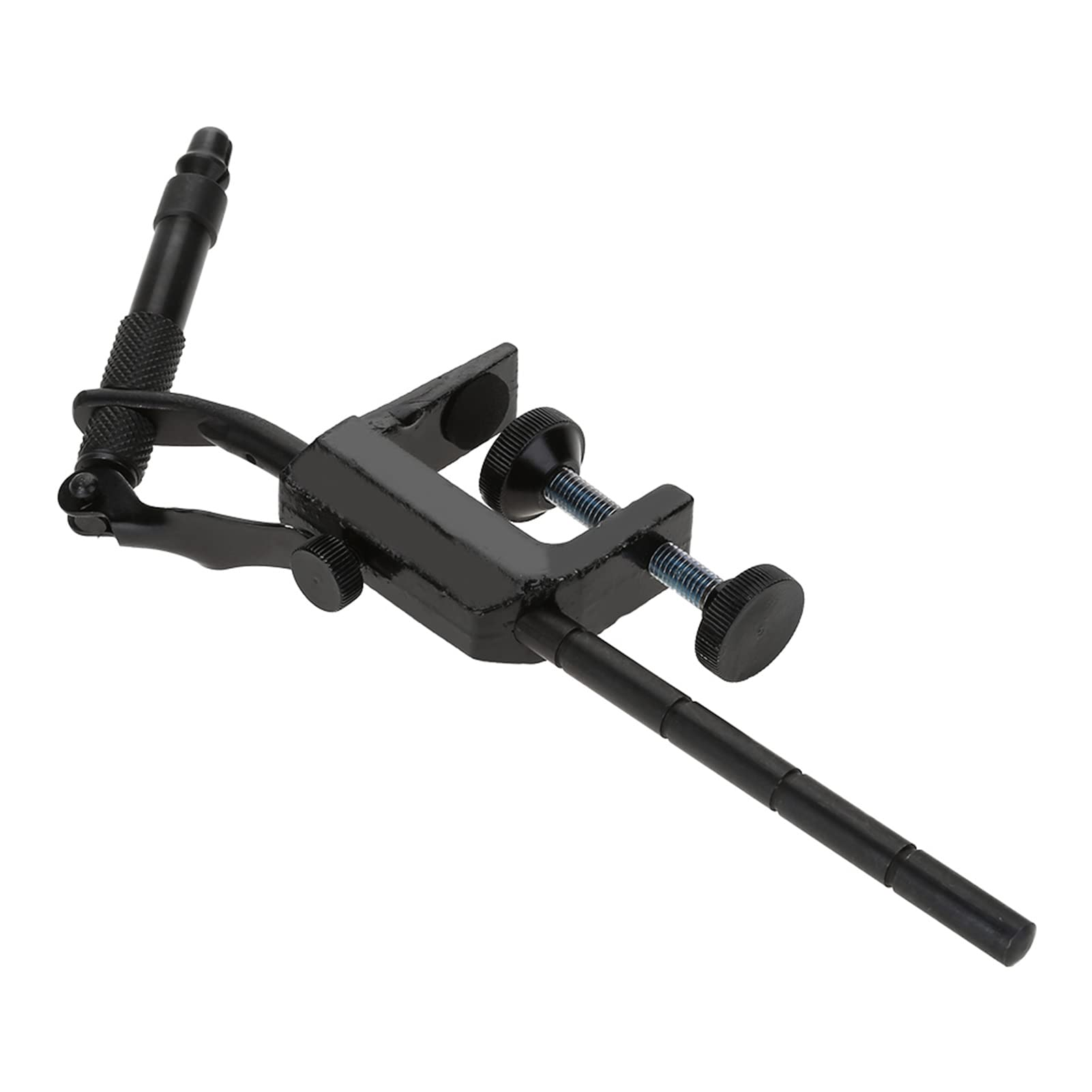 Premium Rotary Fly Tying Vise - Aluminum Construction with C-Clamp & Portable Design for Fly Fishing Lure Making | Perfect for Travel & Home Workbench Use