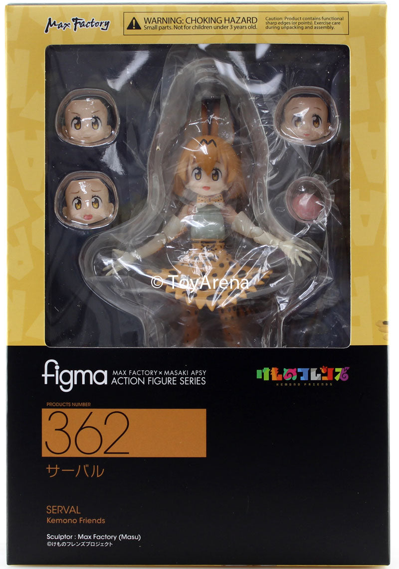 Figma #362 Serval Kemono Friends Anime Figure - Collectible Action Figure for Fans & Display, Perfect for Anime Lovers & Home Decor