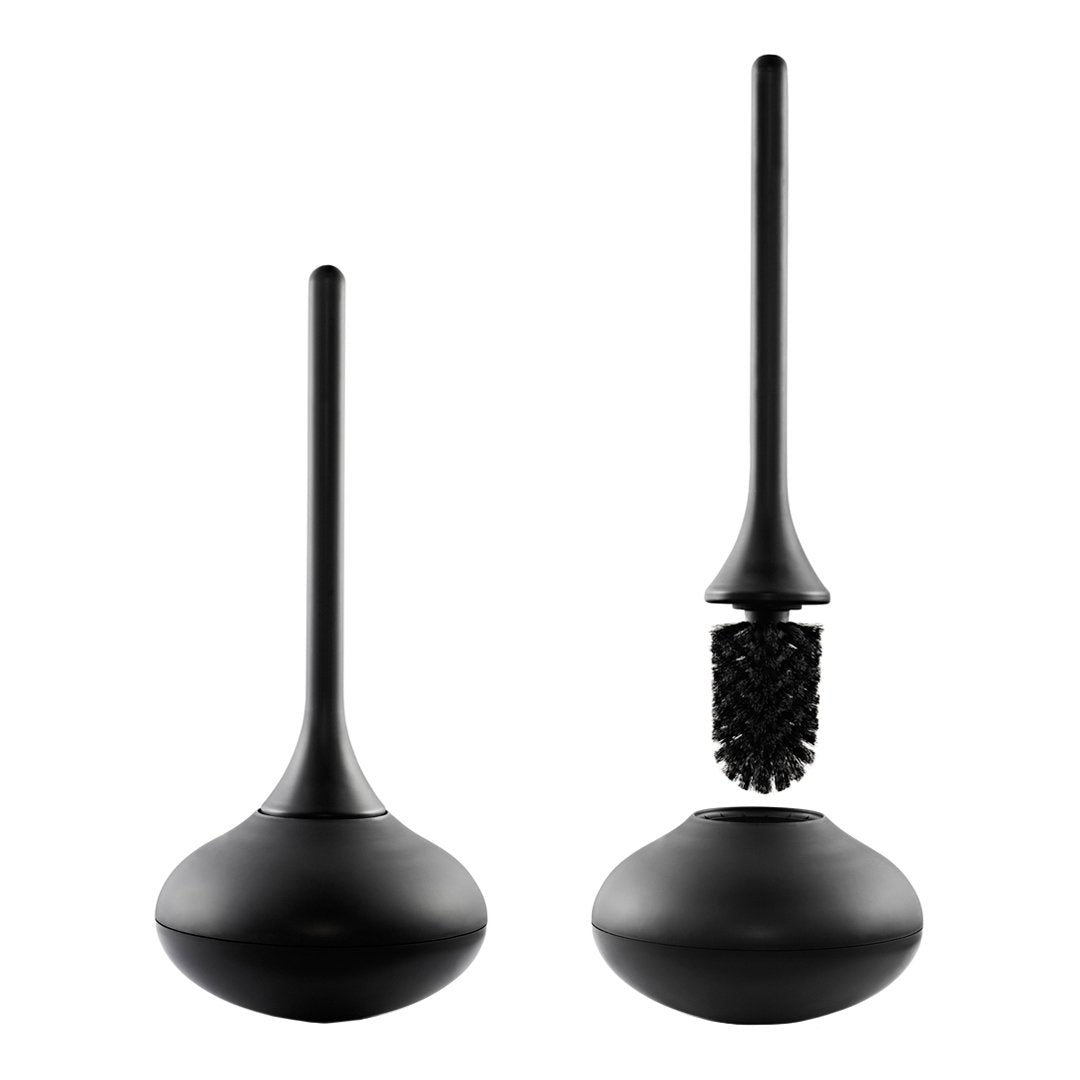 Premium Ballo Toilet Brush Set of 4 - Heavy Duty Bathroom Cleaning Tool with Comfort Grip Handle - Perfect for Home, Office & RV Use