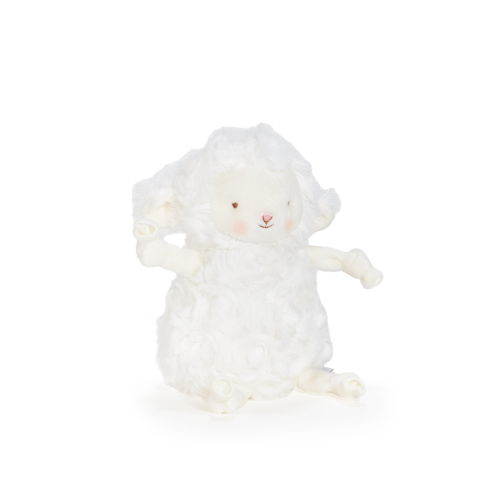 Roly Poly Kiddo White Lamb Plush Toy - Soft Cuddly Stuffed Animal for Babies & Toddlers - Perfect Nursery Decor, Gift for Newborns and Kids
