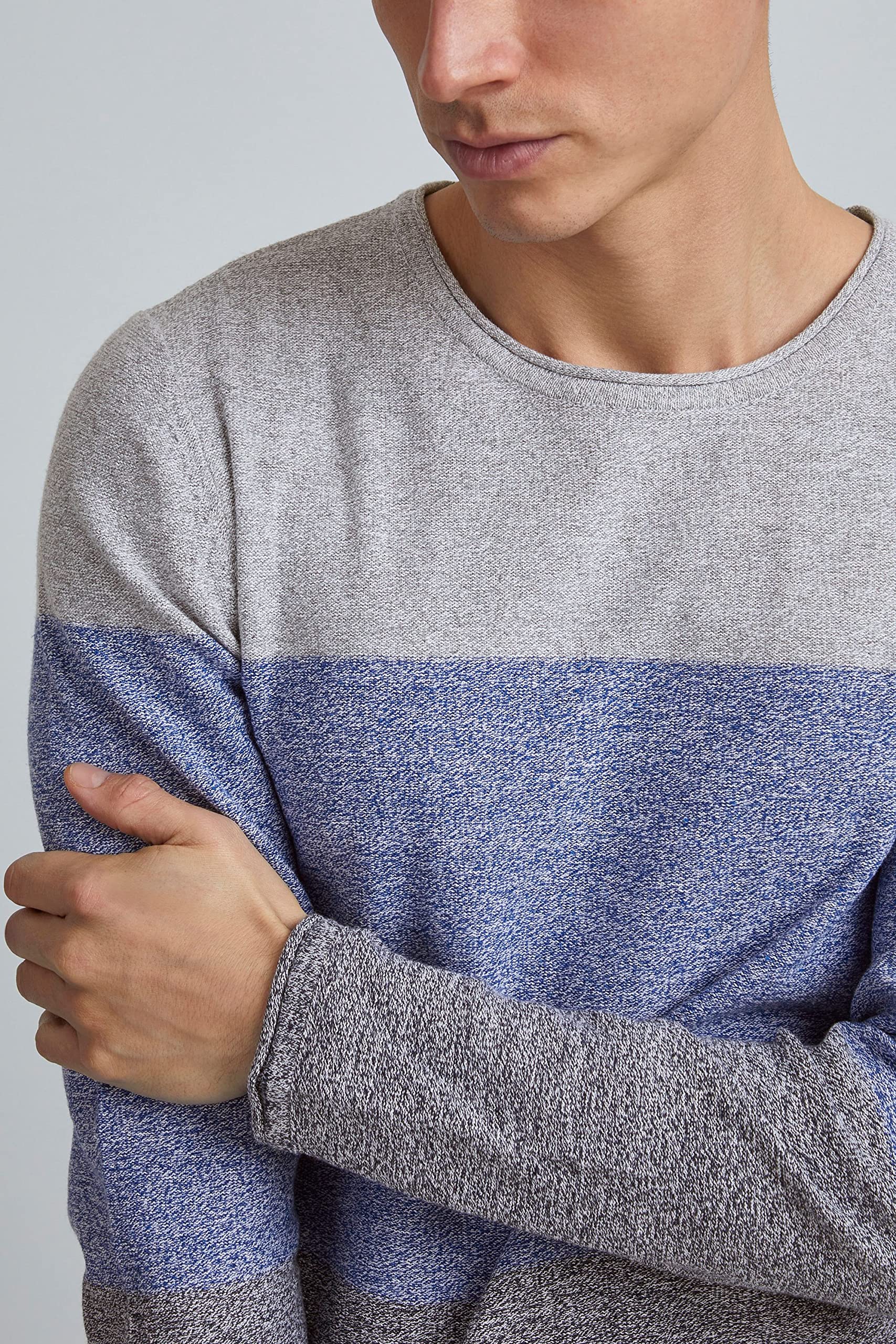 BHHans Men's Knitted Jumper - Fine Knit Crew Neck Pullover Sweater for Men | Perfect for Winter Warmth & Casual Office Wear