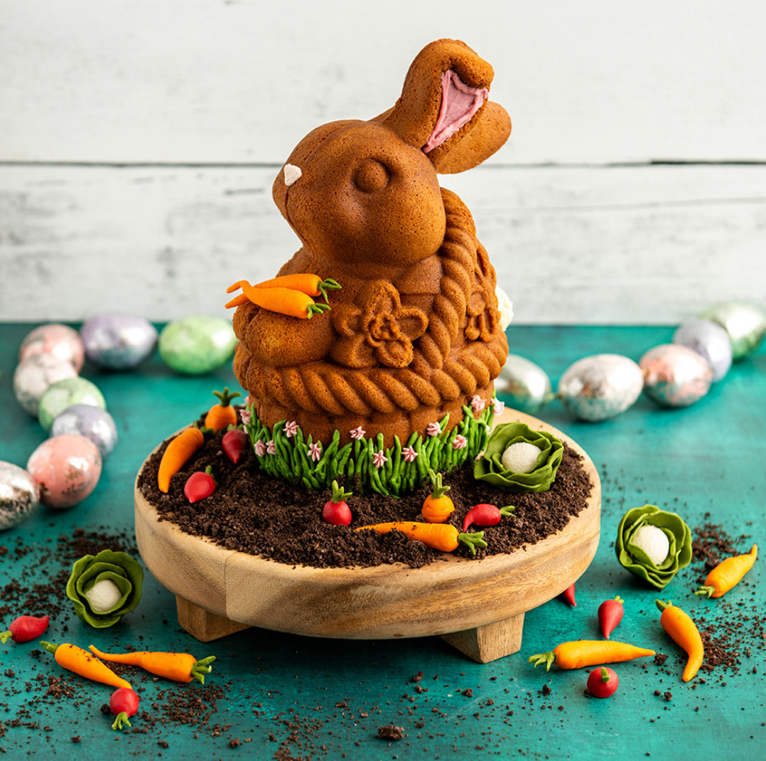 Easter Bunny in a Basket Cake Pan - Bunny Shaped Baking Mold for Spring Desserts, Cakes & Cupcakes - Perfect for Easter Celebrations, Birthday Parties & Holiday Baking