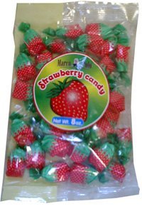 Delicious Strawberry Filled Candy - Sweet Fruit Flavor - 7oz Bag - Perfect for Parties, Gifts & Snacking