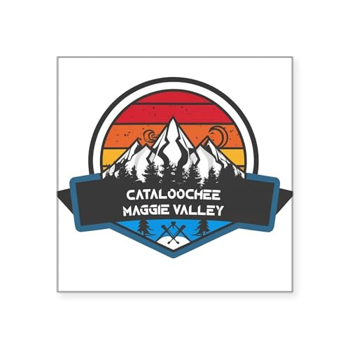 White - Cataloochee Ski Maggie Valley North Carolina Sticker