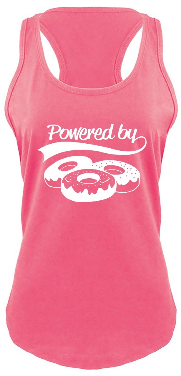 Funny Donut Themed Racerback Tank Top for Women - Perfect for Gym, Running & Casual Wear