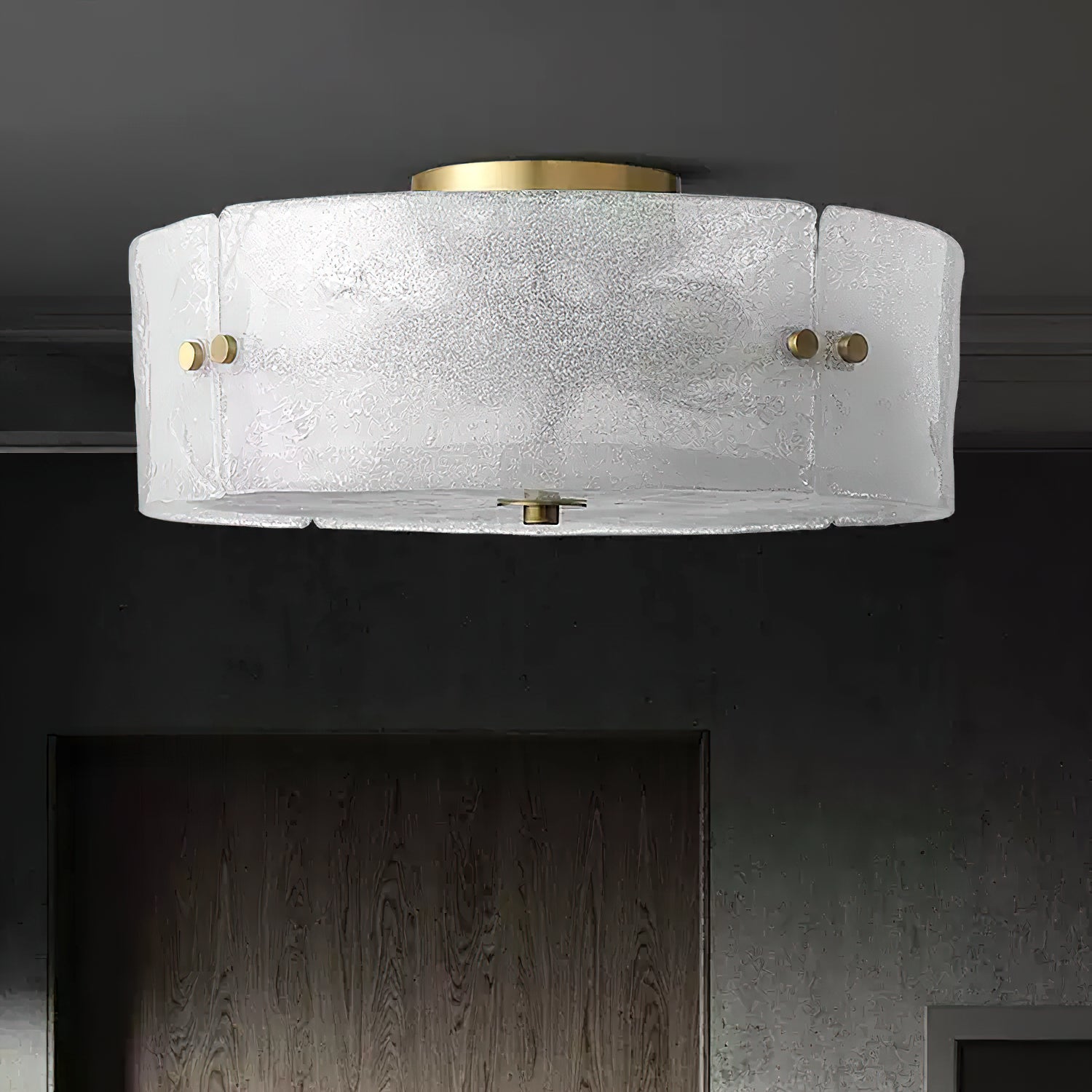 Dumount Modern Ceiling Light Fixture - Energy Efficient LED Flush Mount for Bedroom, Living Room, Kitchen & Hallway Lighting