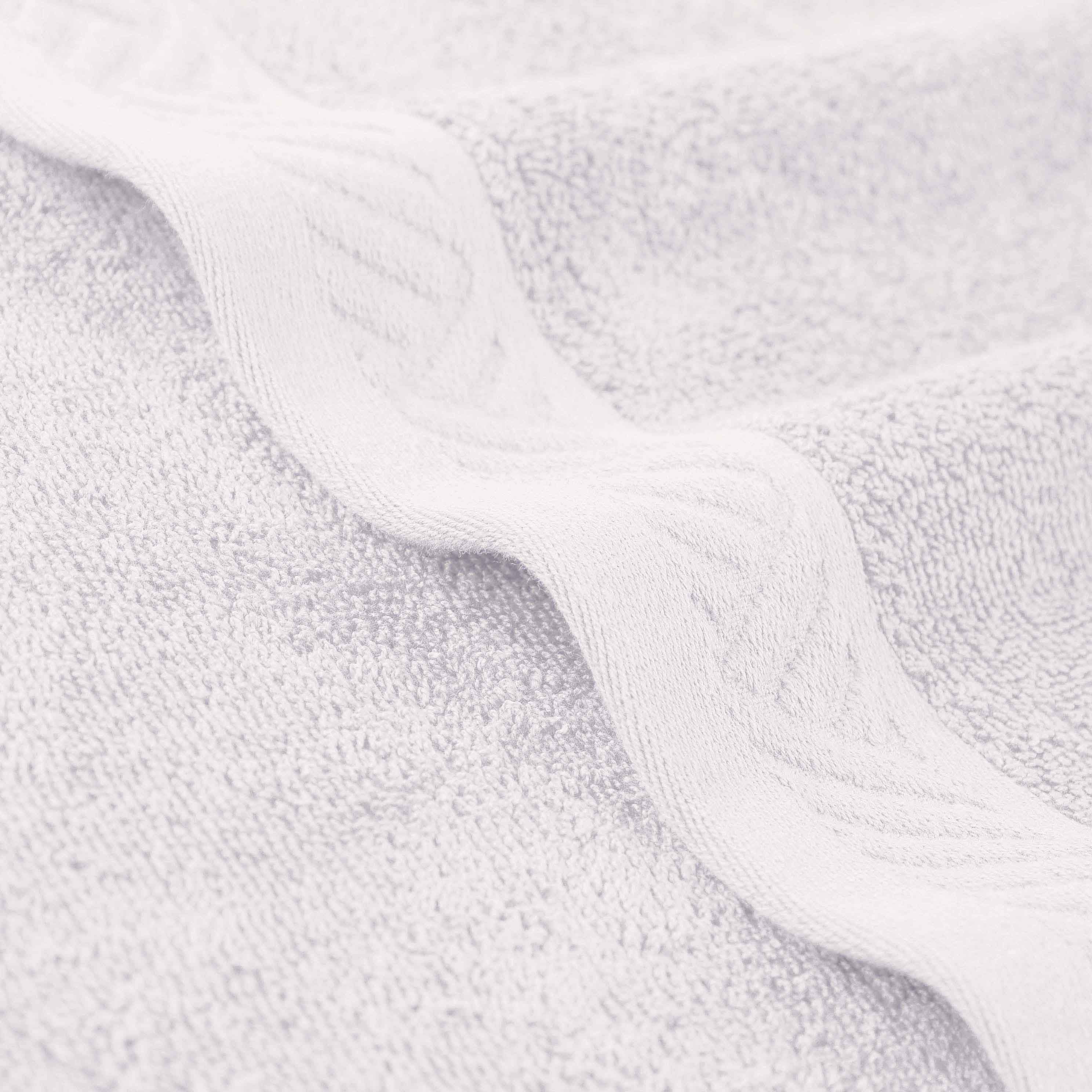 Luxury 6-Piece Egyptian Cotton Towel Set - Basketweave Jacquard & Solid Design - Ultra Soft & Absorbent Bath Towels for Spa, Hotel, or Home Use