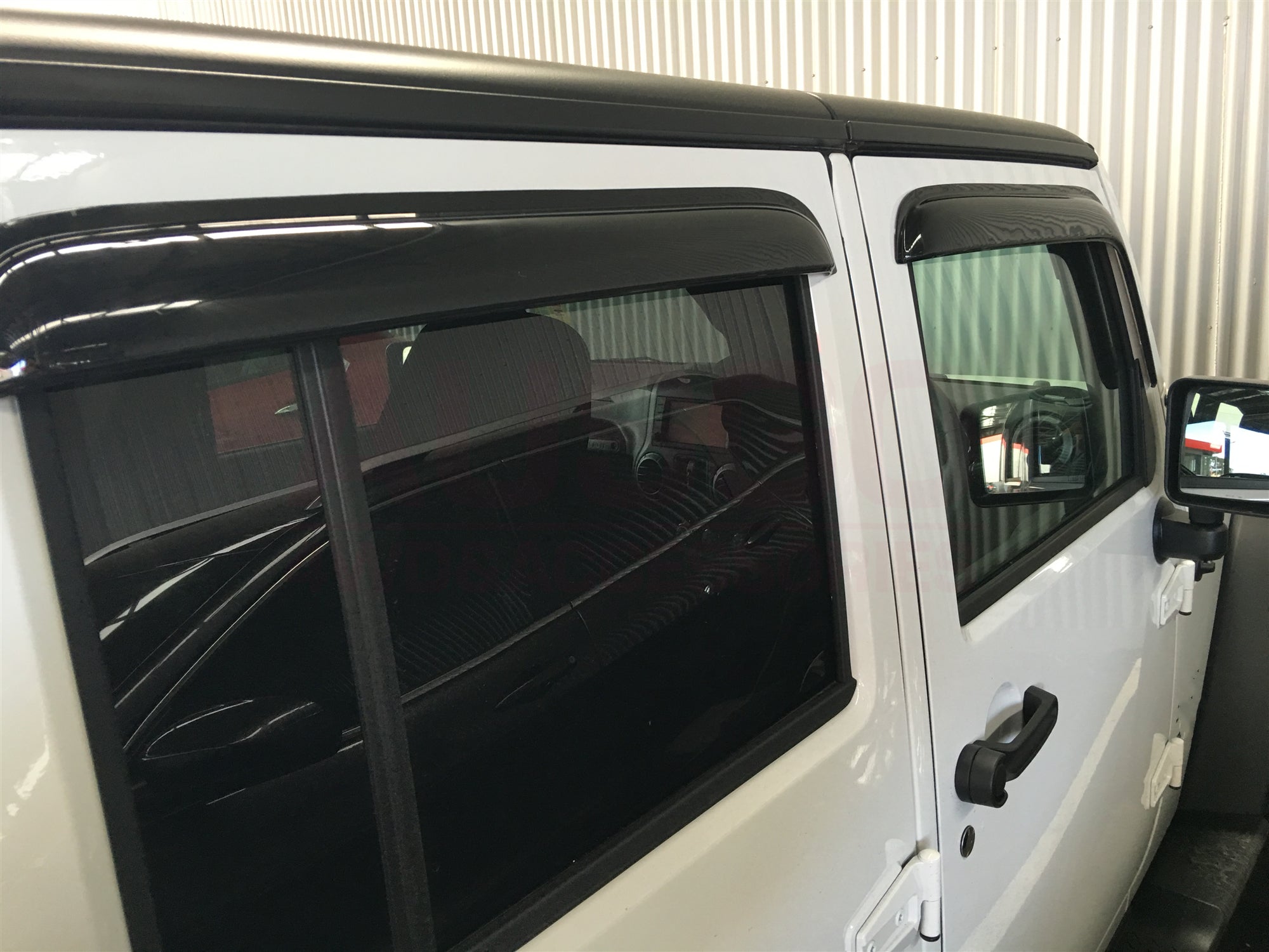 Premium Weather Shields for Jeep Wrangler JK 4-Door (2007-2018) - Durable Rain Guards & Wind Deflectors for All-Season Protection & Off-Road Adventures