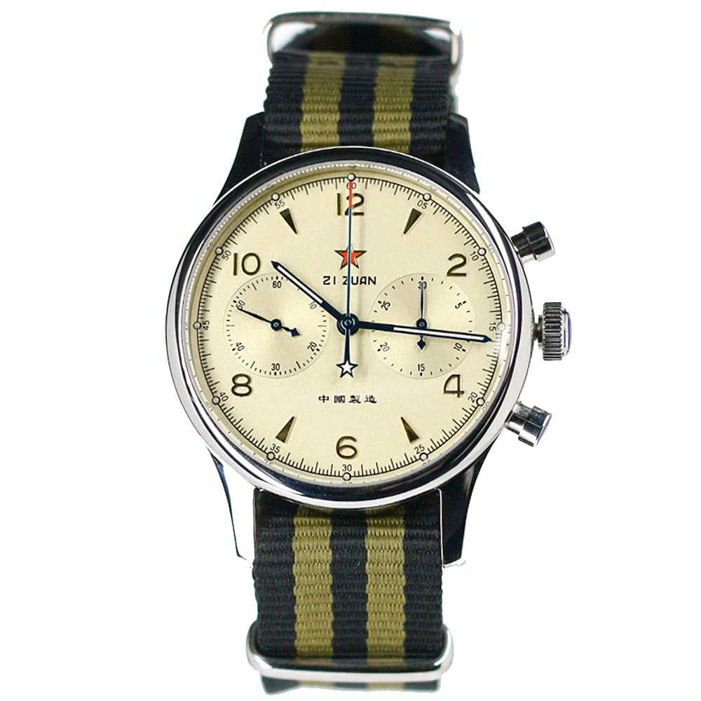 Original Seagull 1963 Movement Sugess Men's Mechanical Watch - 38mm/40mm Stainless Steel Chronograph, Waterproof Sapphire Crystal, Military Pilot Design - Perfect Gift for Watch Enthusiasts & Everyday Wear