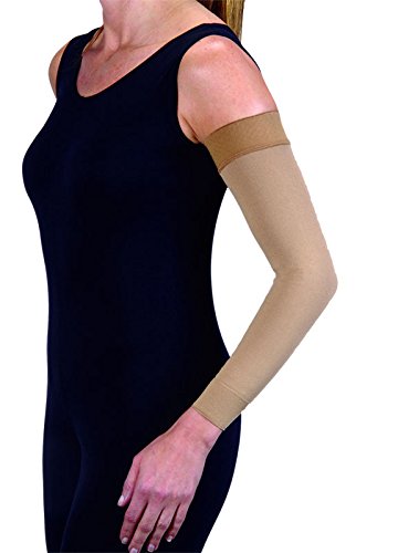JOBST® Bella Strong 20-30 mmHg Compression Arm Sleeve for Women - Black, Size 4, Regular Fit - Ideal for Lymphedema, Post-Surgery Recovery & Daily Comfort