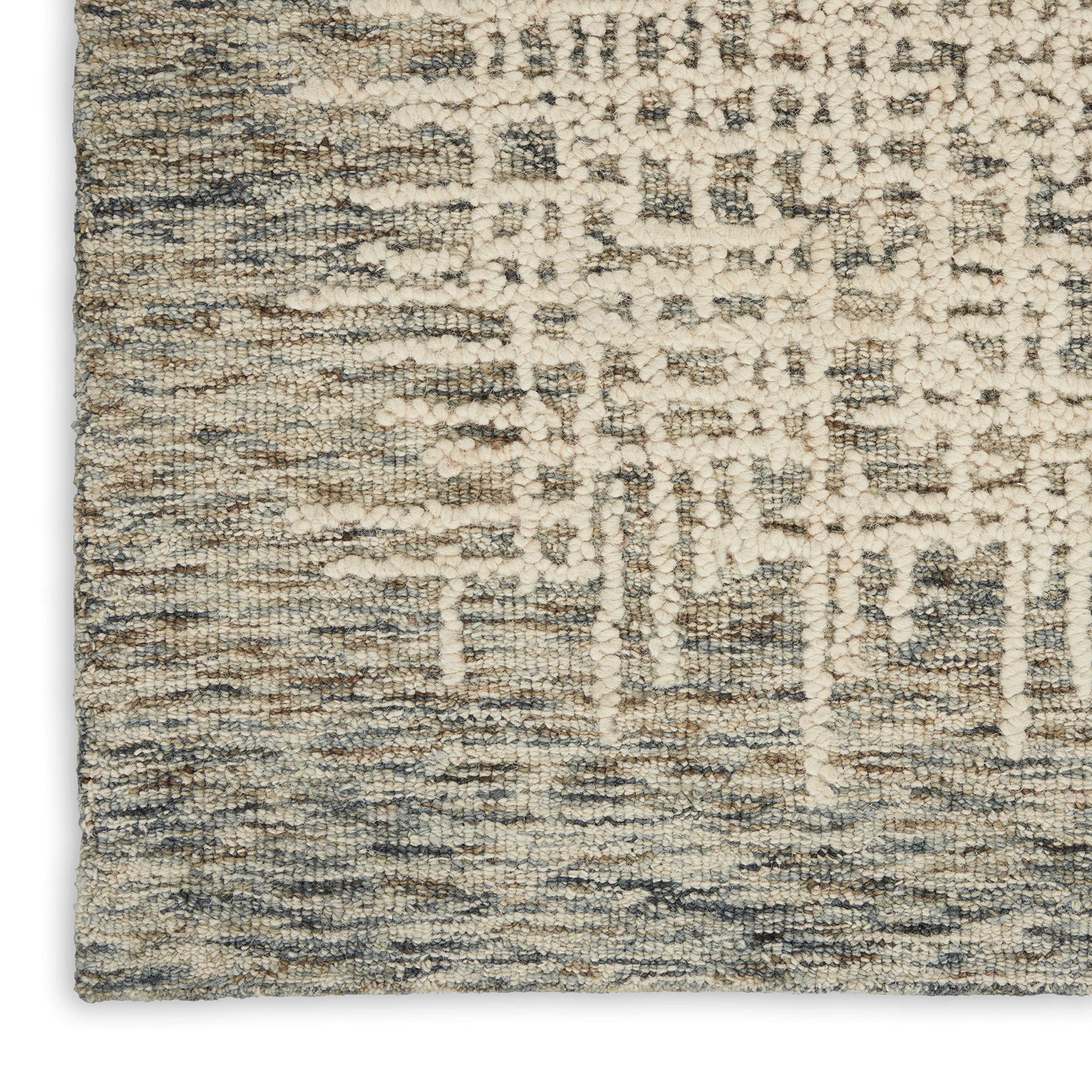 Nourison Vail Rustic Ivory/Multi 7'9