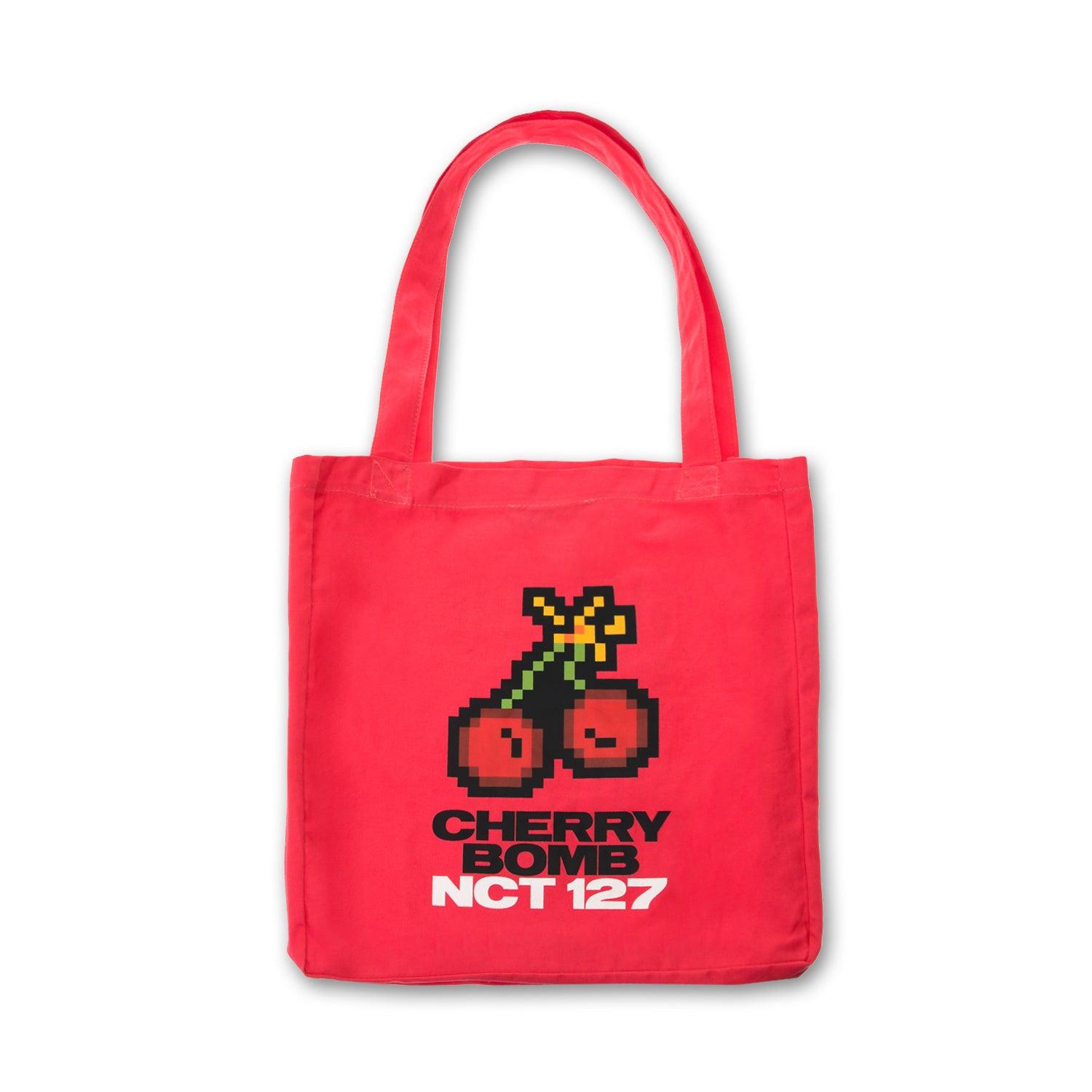 NCT 127 Official Cherry Bomb Tote Bag - Kpop Merchandise for Concerts, Fan Meetings & Daily Use