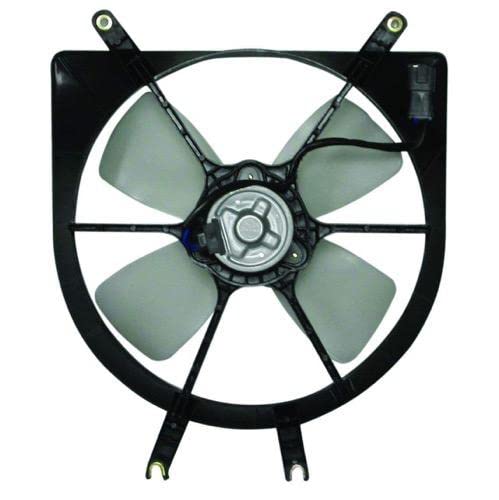 Go-Parts - Replacement Radiator Fan Assembly for 1999-2000 Honda Civic | Single Fan Design | Perfect for Engine Cooling & Overheating Prevention | DIY Auto Repair & Maintenance Solution