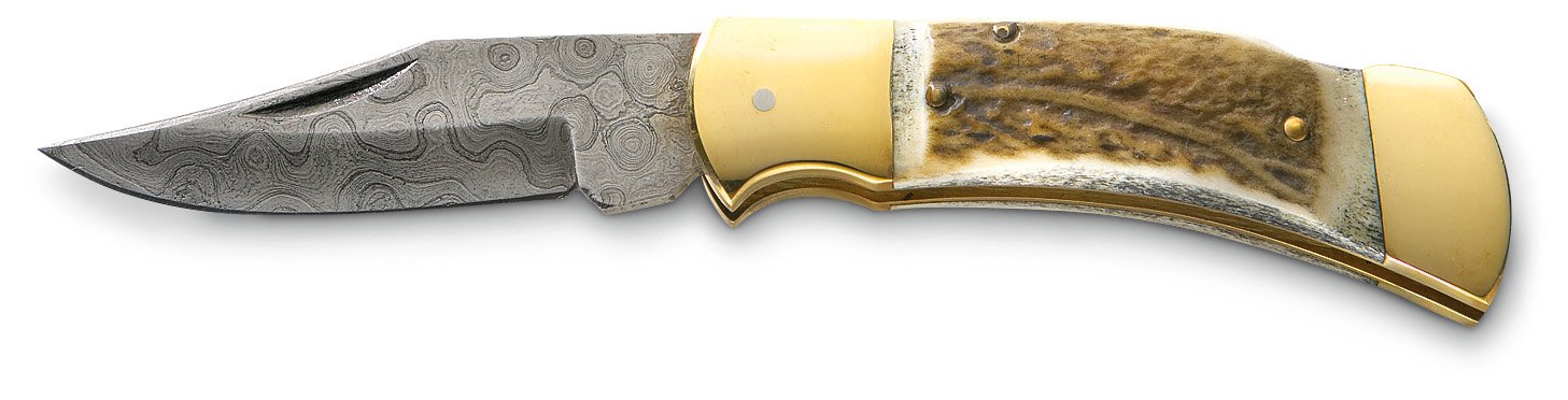 SZCO Supplies Premium Double Bolster Folding Knife - Durable Pocket Knife for Camping, Hunting & Outdoor Adventures