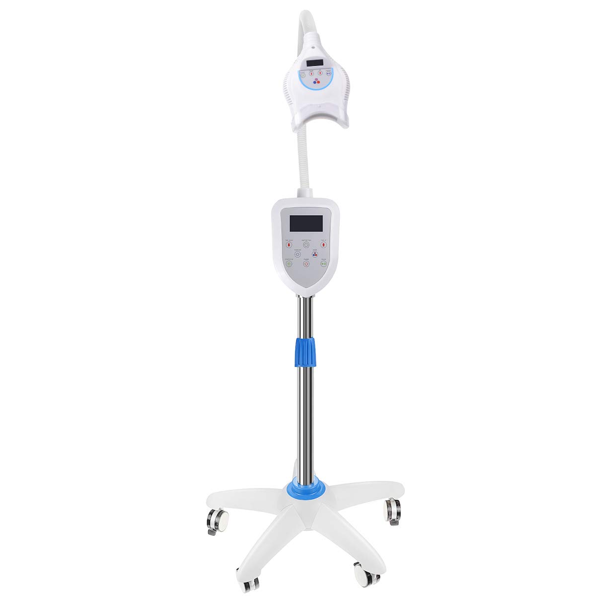 Professional 6 LED Teeth Whitening Machine with Blue & Red Light Therapy - Accelerates Bleaching for Brighter Smile | Perfect for Home Use & Dental Care