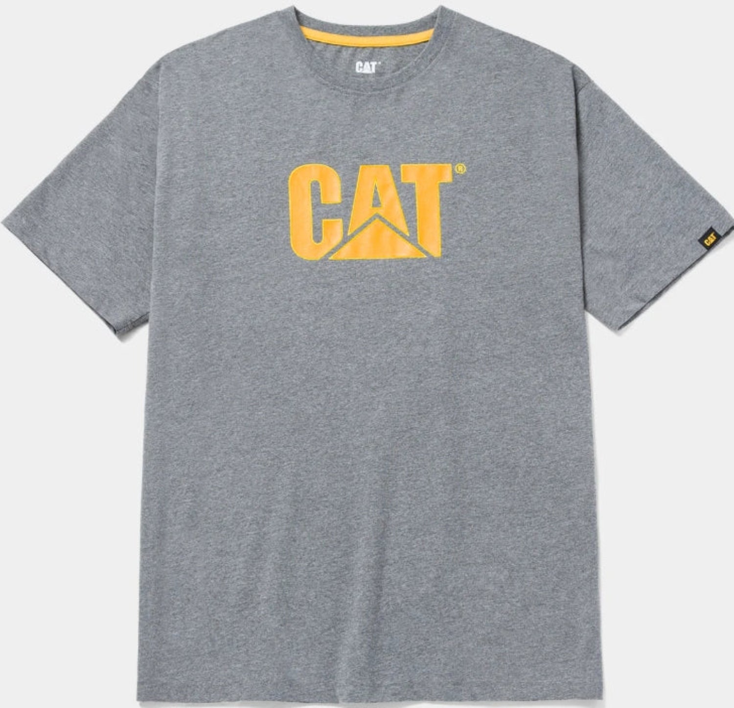 CAT Men's Trademark Short Sleeve T-Shirt - Comfortable Casual Cotton Tee for Work, Outdoor & Everyday Wear