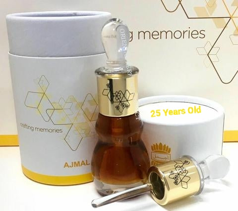 **Premium Aged 25-Year Malaysian Oud Attar Oil | Arabian Perfume Oil by Ajmal | 12ml | Luxury Fragrance for Men & Women | Perfect for Special Occasions, Gifting & Daily Wear**