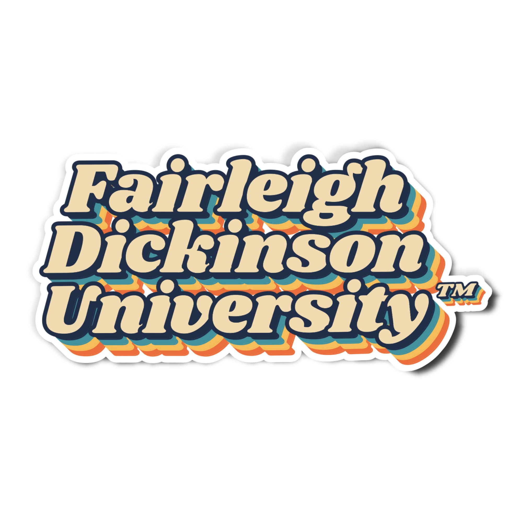 FDU Knights Devils Vinyl Decal Sticker - Desert Cactus Design for Laptop, Water Bottle, Car & Scrapbook - 70s Retro College Stickers | Perfect for School Spirit, DIY Crafts & Fan Merchandise