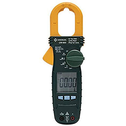 Greenlee CM 660 600 Amp AC Clamp Meter - Digital Multimeter for Electrical Testing, HVAC & Industrial Use