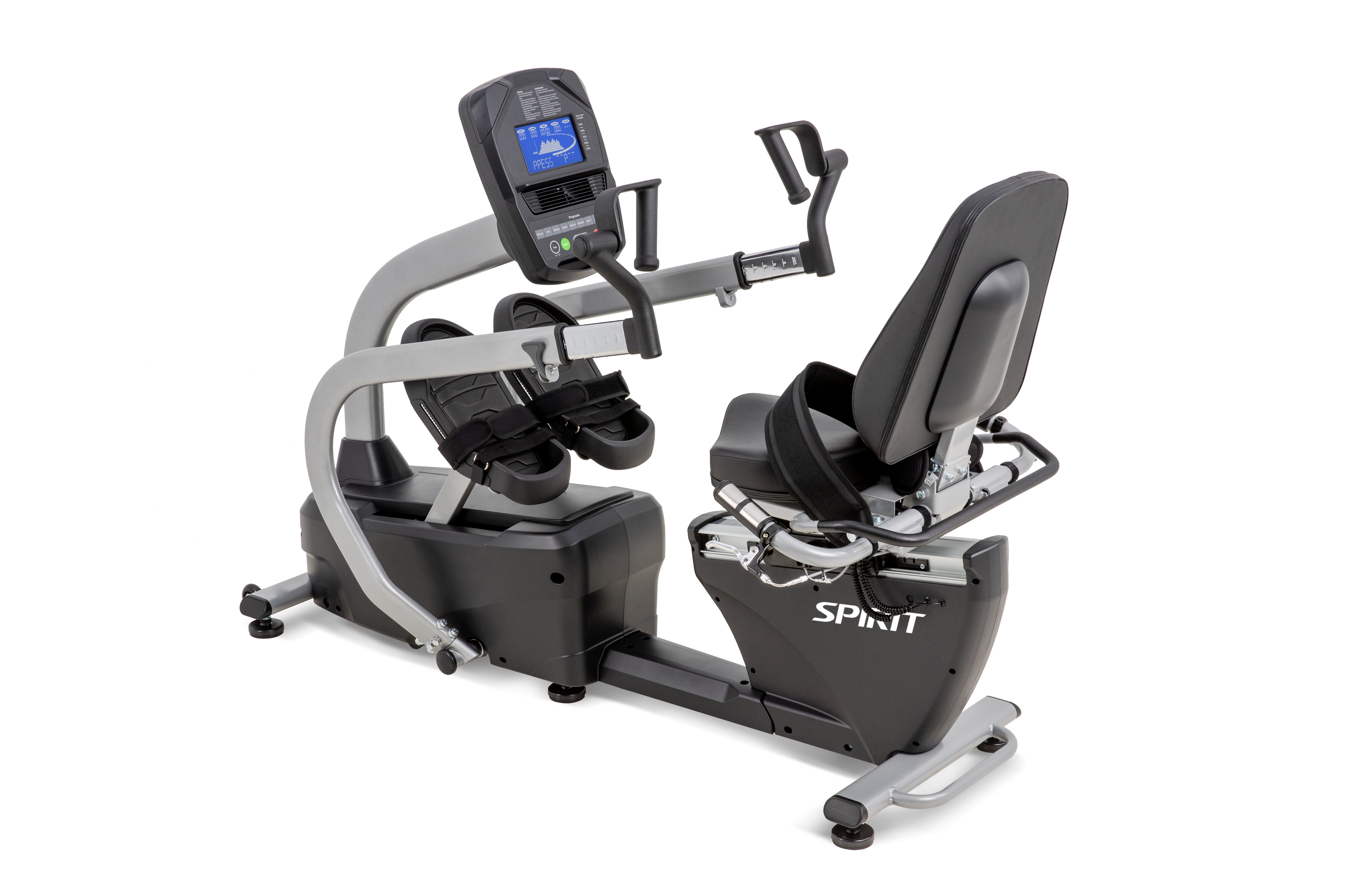 Spirit MS300 Recumbent Total Body Stepper - Low Impact Exercise Machine for Home Gym, Cardio & Full Body Workout - Perfect for Seniors, Physical Therapy & Indoor Fitness Training