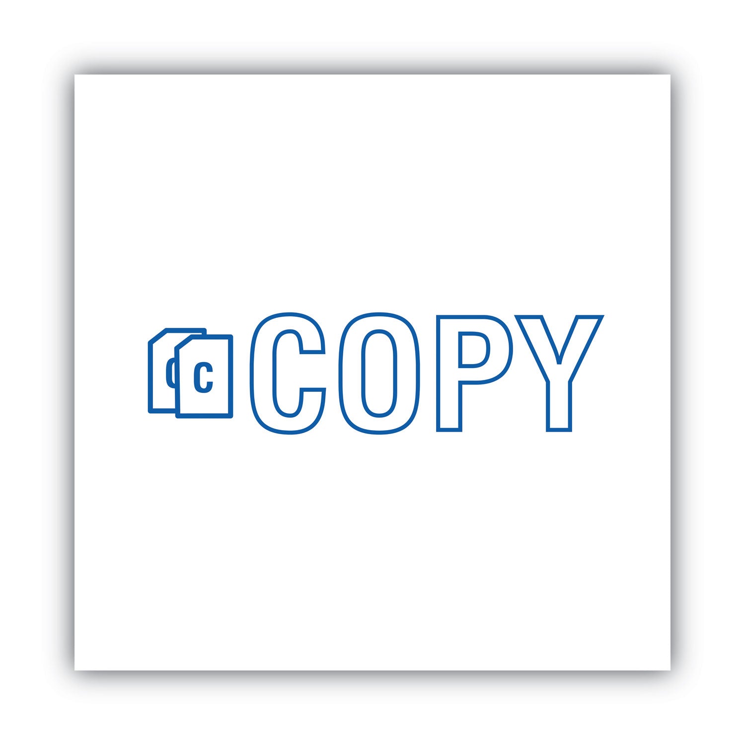 ACCUSTAMP2® Pre-Inked Shutter Stamp - Blue COPY Size (1.63