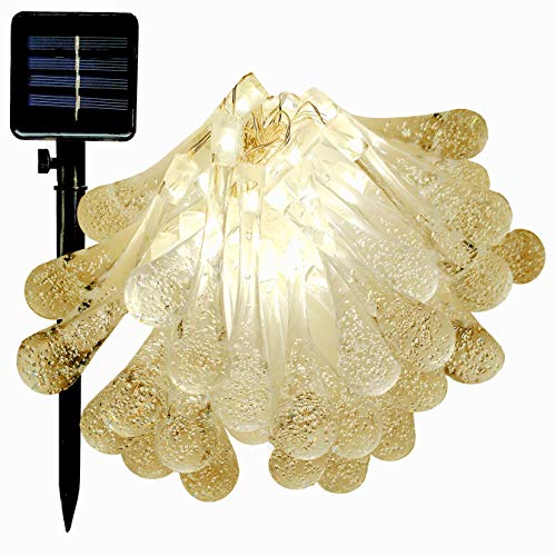 Solar Water Drop - 8 Foot - Warm White