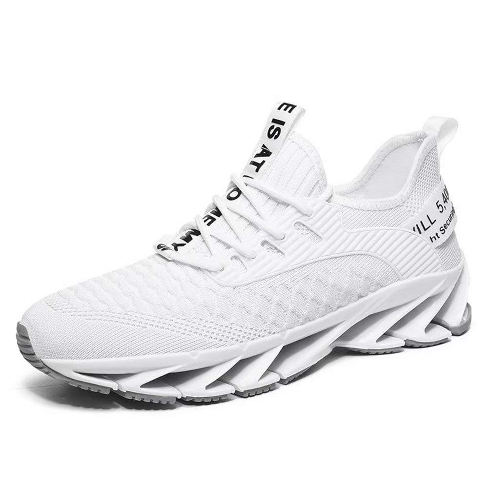 **Jackcuz Men's Fashion Sneakers - Breathable Mesh Casual Shoes for Running, Walking & Hiking - Lightweight Non-Slip Trail Running Shoes for Outdoor & Gym Workouts**