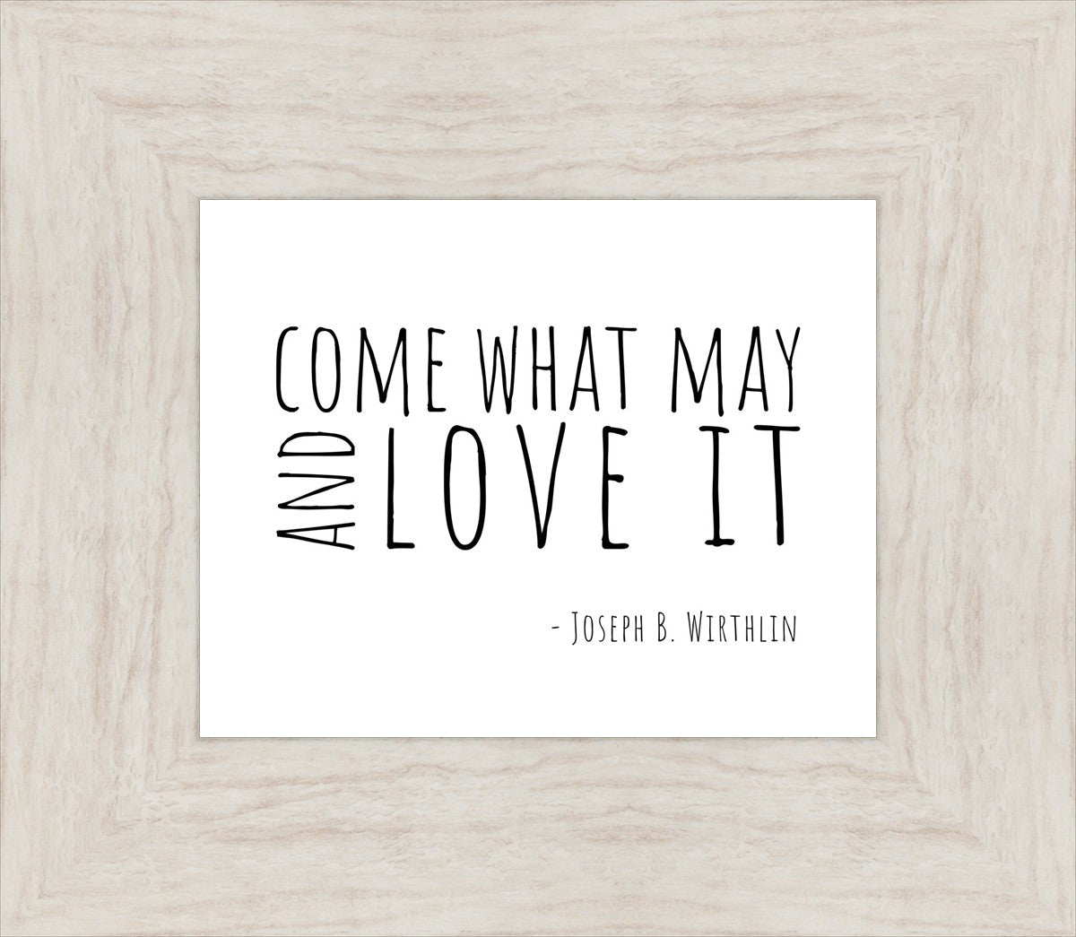 Come What May By Paige Tilly - Inspirational Wall Art Decor for Home, Office & Gift Giving | Motivational Quote Print for Living Room, Bedroom & Workspace