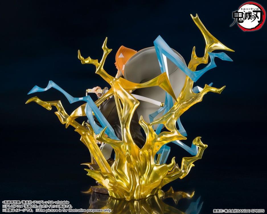 Figuarts Zero Demon Slayer: Kimetsu no Yaiba Zenitsu Agatsuma Thunderclap and Flash Ver. Anime Action Figure Statue - Perfect for Anime Collectors, Home Decor, and Gift Giving