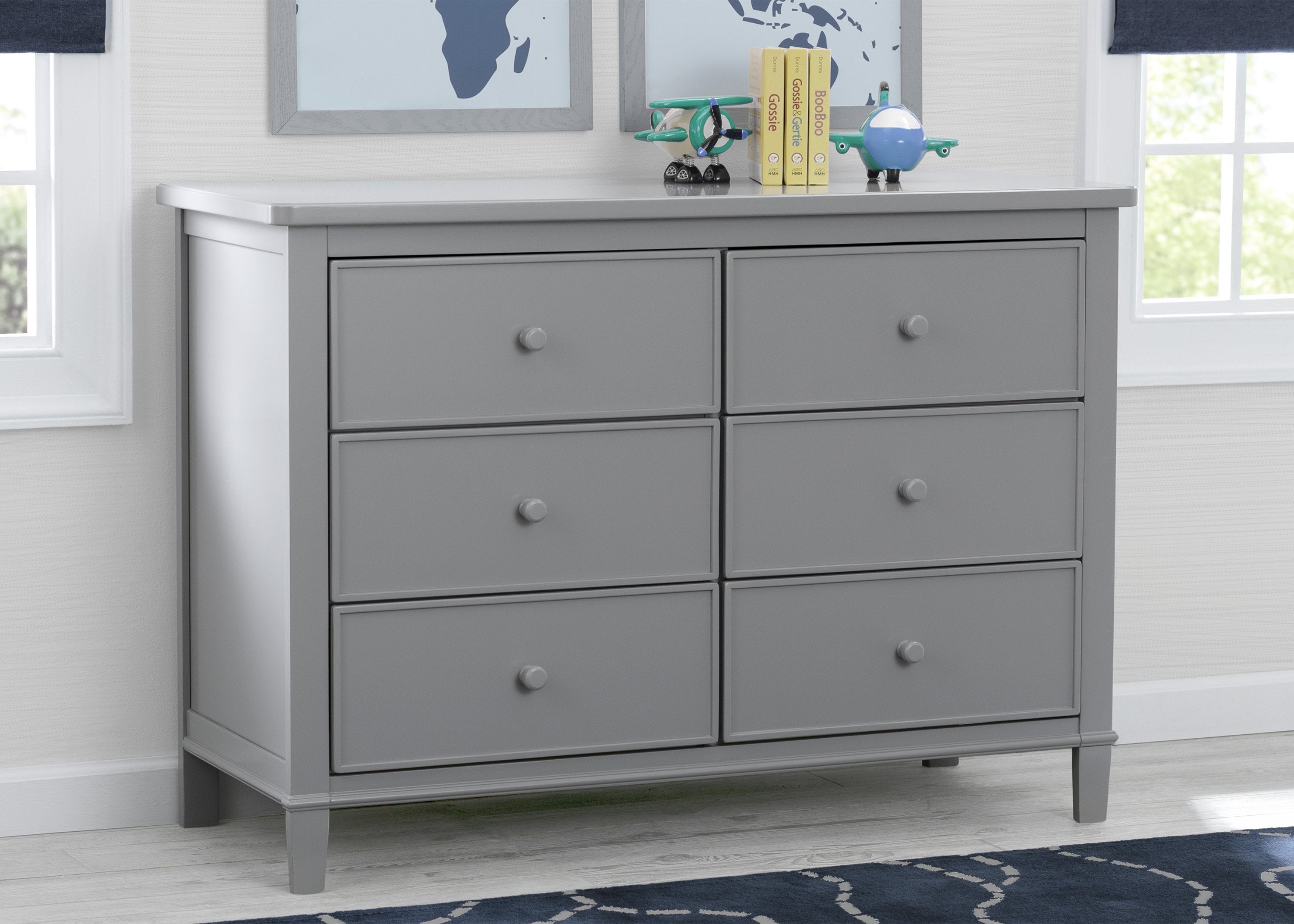 Haven 6 Drawer Dresser - Modern Wooden Chest of Drawers for Bedroom Storage | Organize Clothes, Linens & Accessories in Style