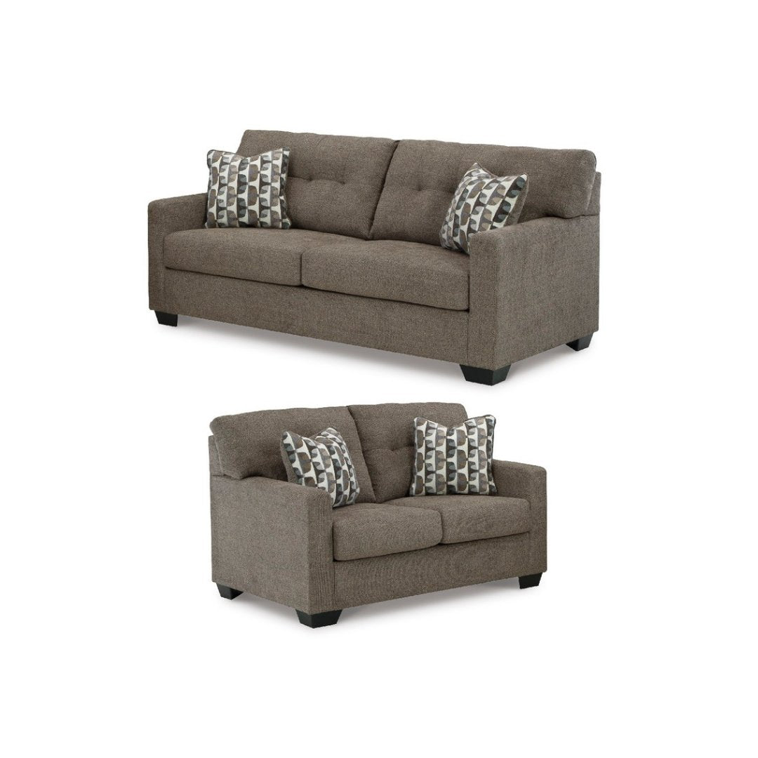 Mahoney Sofa and Loveseat Set - Modern Living Room Furniture for Small Spaces | Perfect for Apartments, Condos & Cozy Homes