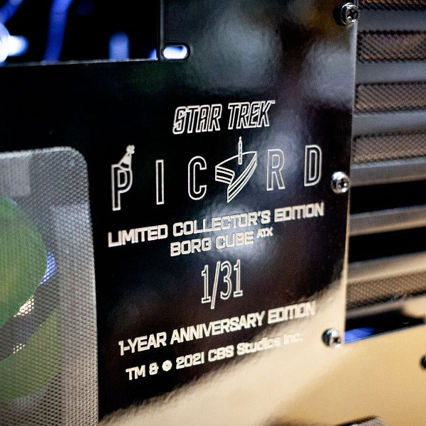 Star Trek: Picard 1st Anniversary Edition Borg Cube ATX PC Case - Gaming Computer Case for Sci-Fi Fans & Collectors - Perfect for Themed Builds & Display