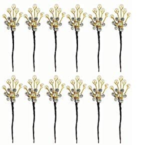 Kabello Bridal Juda Decoration Accessories - Pearl Hair Pins with Juda Maker Snap Donut (White, 10g, Pack of 1) for Wedding Hairstyles & Special Occasions