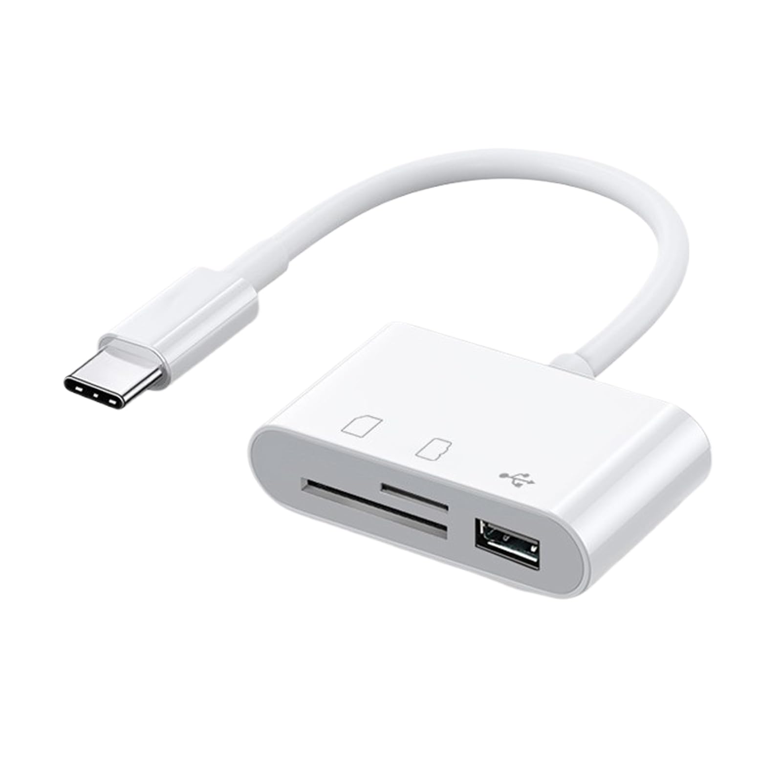 **MLWSKERTY USB Type C Memory Card Reader Adapter - High-Speed USB C to SD/TF Card Reader for Laptops, Phones & Tablets - Perfect for Data Transfer, Photo Backup & File Sharing**