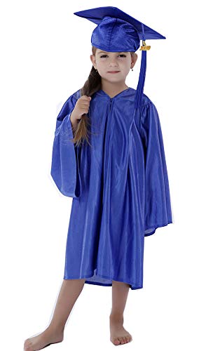 2025 Shiny Kindergarten Graduation Cap and Gown Set with Tassel - Perfect for Preschool Ceremonies & Photo Shoots