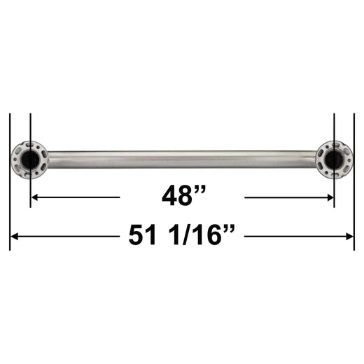 Stainless Steel Grab Bar for Bathroom Safety - 1.5 Inch Diameter, Adjustable Length (12/16/18/24 Inches) - ADA Compliant Shower Handle for Elderly & Disabled - Non-Slip Bathroom Support Bar for Toilet & Tub