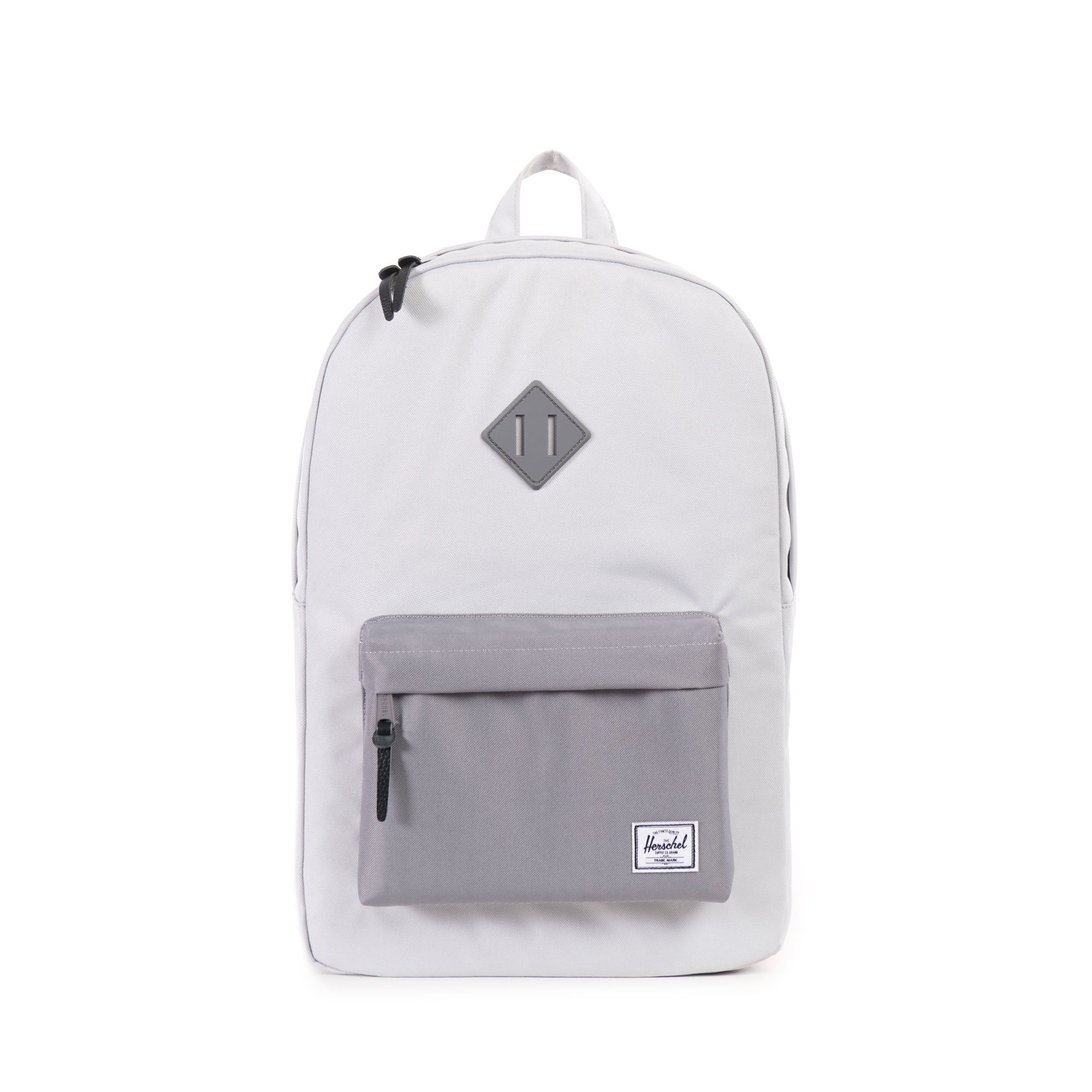 Herschel Heritage Backpack - Stylish Laptop Backpack for Men & Women, Water-Resistant Travel Backpack with USB Port (Lunar Grey) - Perfect for Work, School & Outdoor Adventures